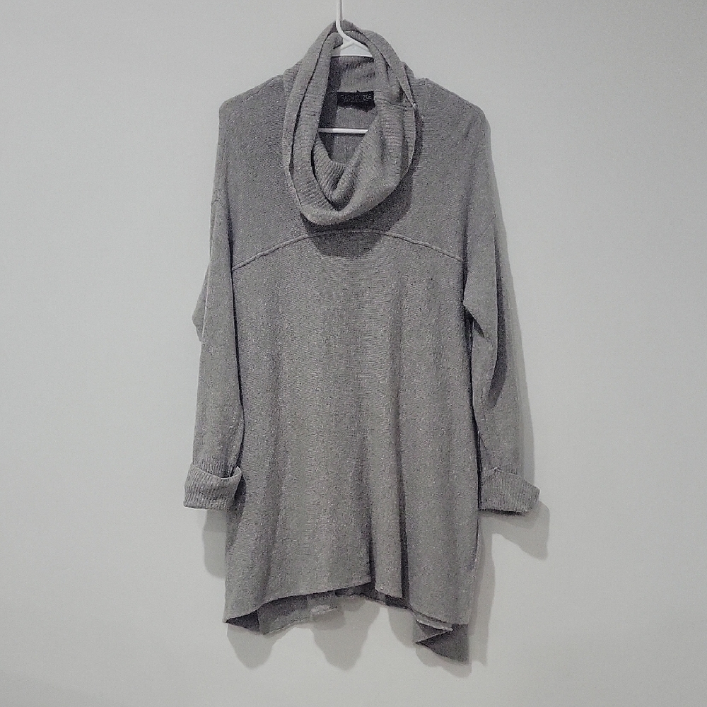 Rachel Zoe Gray Cowl Neck Sweater Tunic